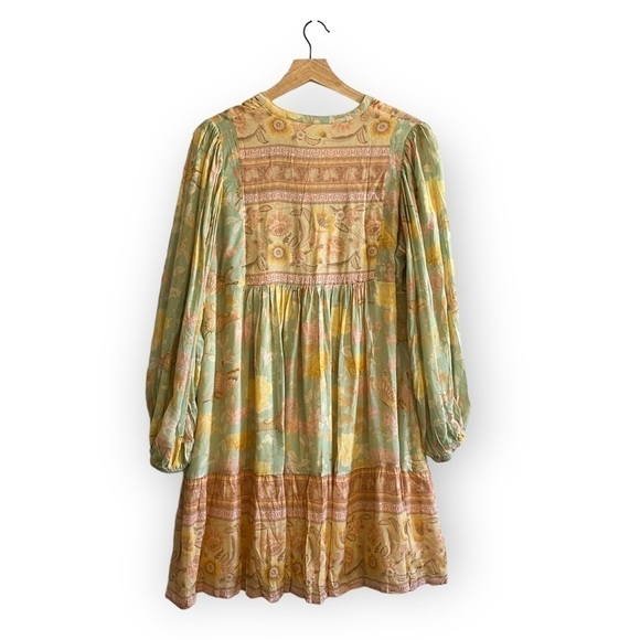 NWT Spell And the Gypsy Butterfly Boho Tunic Dress, Size M, Botanical pastel - Picture 4 of 15